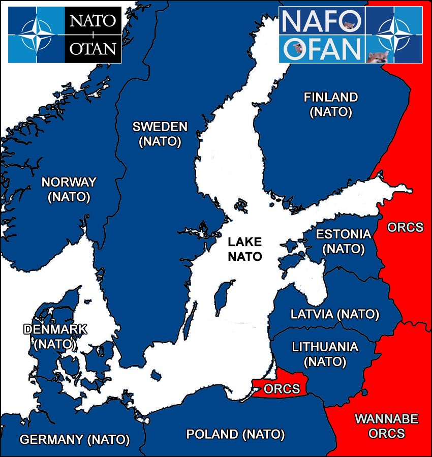 The new NATO Lake is a safer place than it was.
It was already possible to close off the entrance to the enemy navy but it will be easier now to blockade the small Russian access points if it becomes necessary.