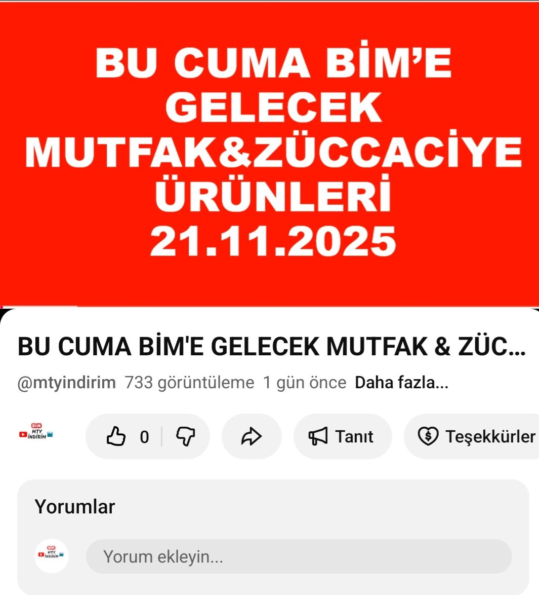 mtyindirim's tweet photo. Bu Cuma Bim markete gelecek mutfak &amp; zücacciye ürünlerinin  videosu Mty İndirim YouTube kanalımda #bim #BIM #market #indirim #esrefrüya https://t.co/dIk5WgKVEt https://t.co/zlqiNx5QgE