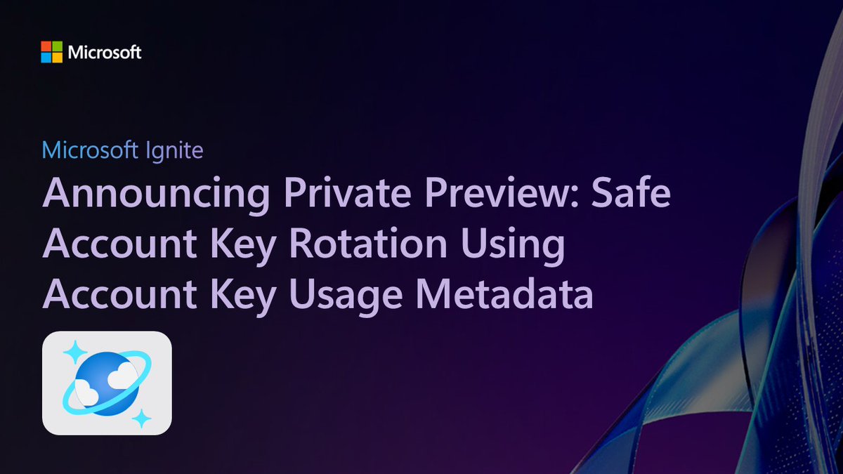 AzureCosmosDB's tweet image. Private Preview: Safe key rotation for Azure Cosmos DB!
Track last key usage, prevent outages, and migrate securely to Entra ID.
Details 👉
msft.it/6010tPB1A
#AzureCosmosDB #Security #Cloud