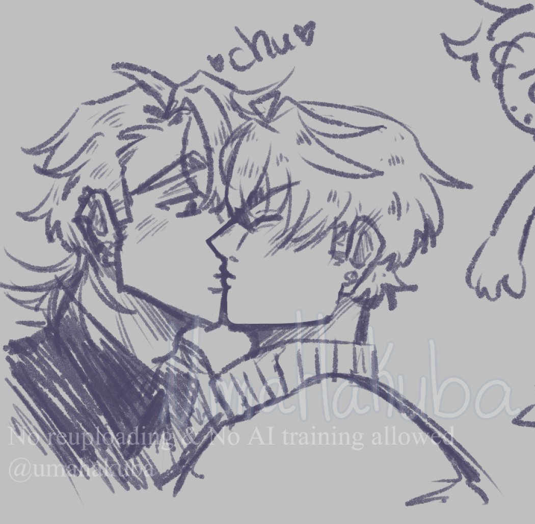 Uma_Hakuba's tweet image. #Sampard smooch