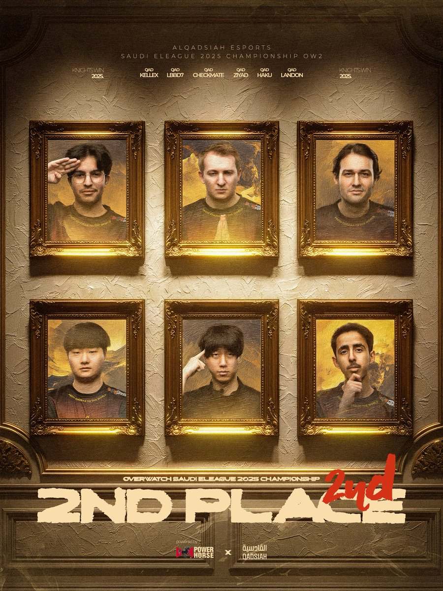 AlQadsiahES's tweet image. نختم مشوارنا في البطولة الكبرى من الدوري السعودي لاوفرواتش بالمركز الثاني🥈

موعدنا في بطولة العالم يوم 26 نوفمبر❤️

#KnightsWin - #القادسية