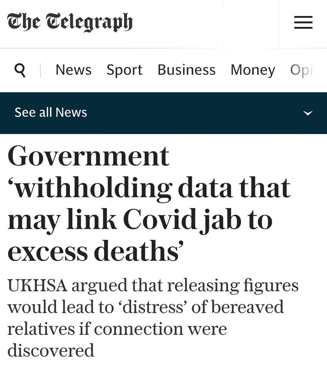 En el Reino Unido, la agencia de salud pública UKHSA se niega a publicar datos que podrían revelar si las vacunas contra la COVID-19 están relacionadas con un exceso de muertes.

La verdad no debe ocultarse. Negar el acceso a datos clave sobre las vacunas y el exceso de muertes