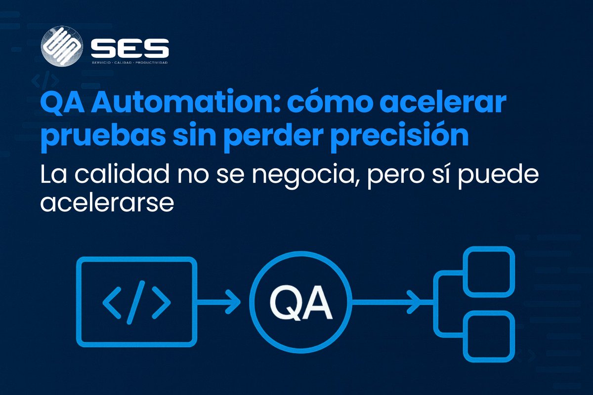 sesitdigital's tweet image. La automatización es el camino para entregar más rápido, con menos errores y mejor calidad.
👉 ¿Listo para optimizar tu QA? bit.ly/4oHolKK
#QAAutomation #Testing #DevOps #CalidadDeSoftware #Automatización #TransformaciónDigital #Tecnología