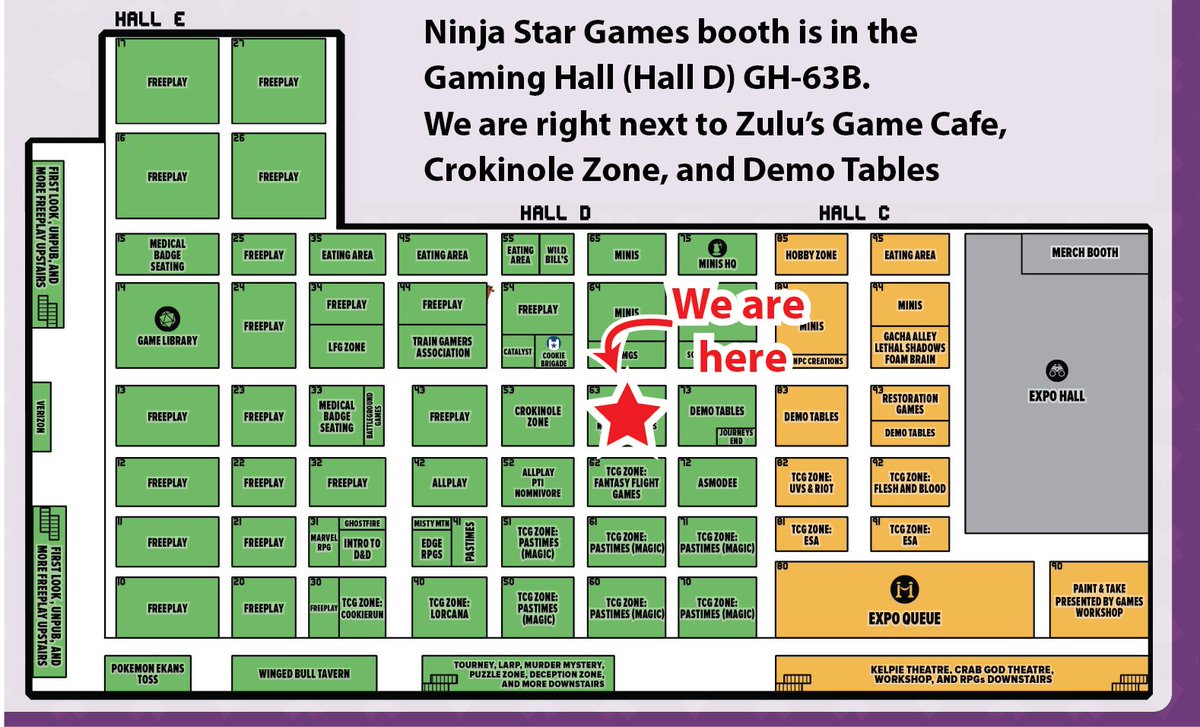 Ninja Star Games will be at PAX Unplugged this weekend! Come find us in the gaming hall GH-63B. We will have our brand new game Pride of Ninja, our fan favorite Yokai Septet, and a handful of games we handpicked from Tokyo Game Market Fall release!