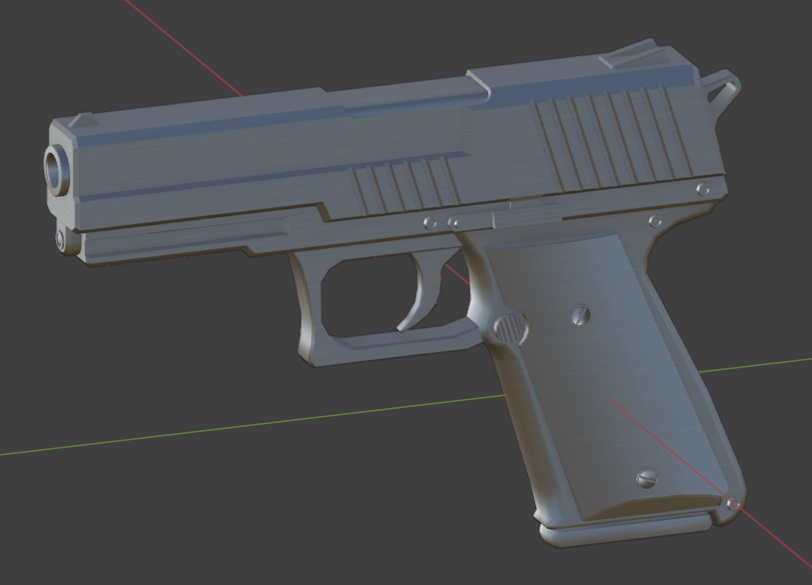 鉄っぽいテクスチャ乗せただけだけど凹凸よく見えるようになっていい感じかな？