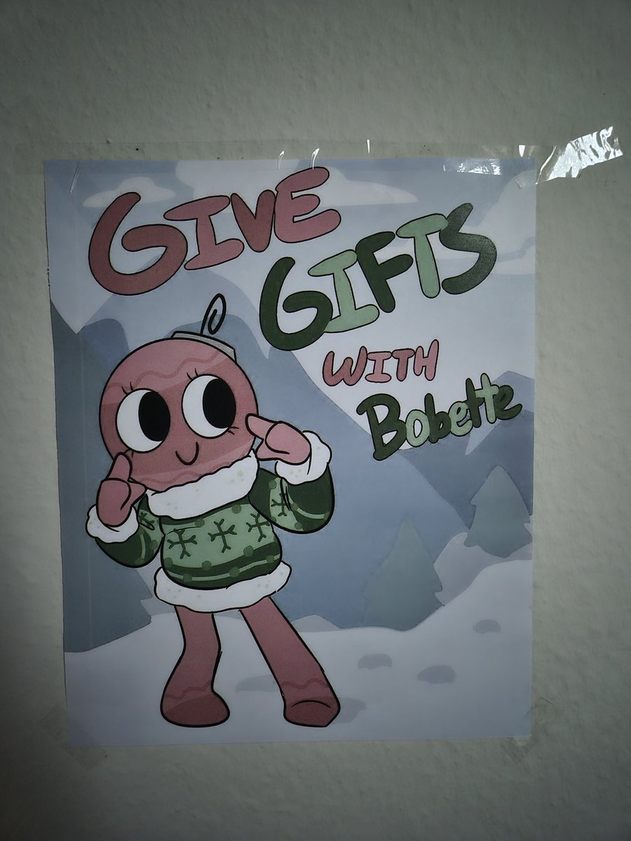 eevee930's tweet image. Excuse the bad lighting, but I&apos;ve hung her up in my room and I love it :3
#bobette