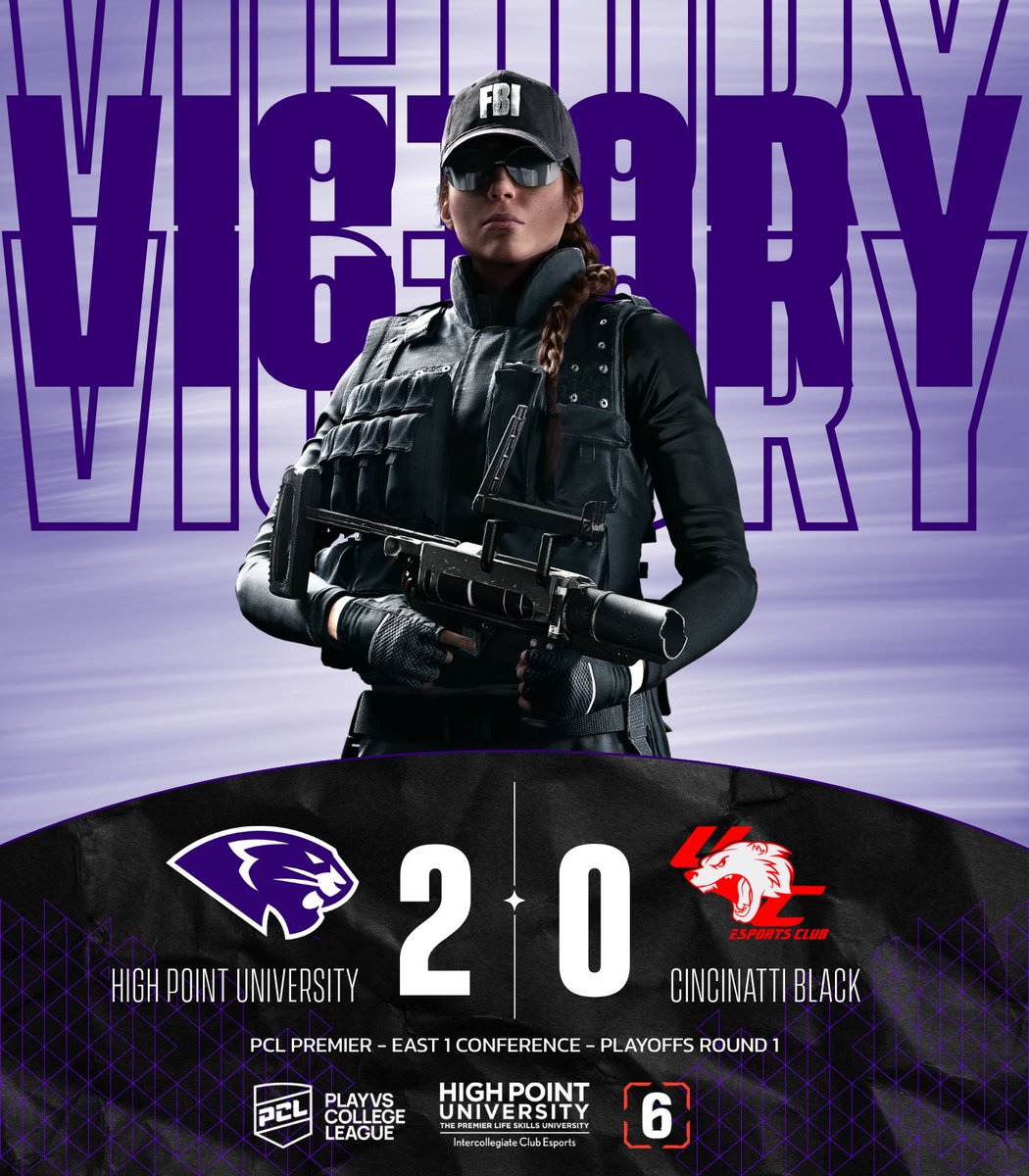 R6 Purple takes a 2-0 victory over Cincinnati Black to stay alive in PCL playoffs!
#hpuesports #choosetobeextraordinary