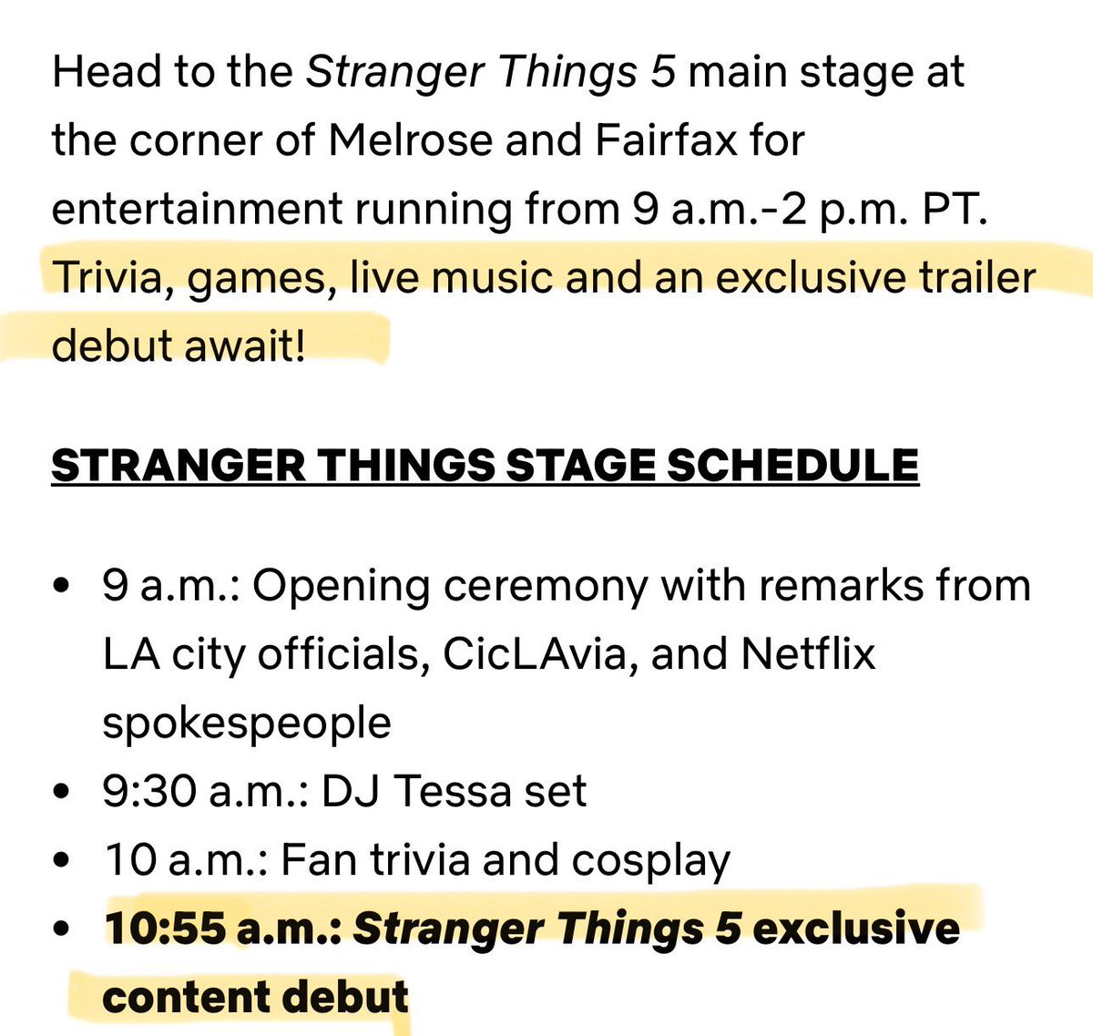Updates_SThings's tweet image. The final trailer for &apos;STRANGER THINGS 5&apos; will be released on Sunday at the Stranger Things 5 LA event!
#StrangerThings5