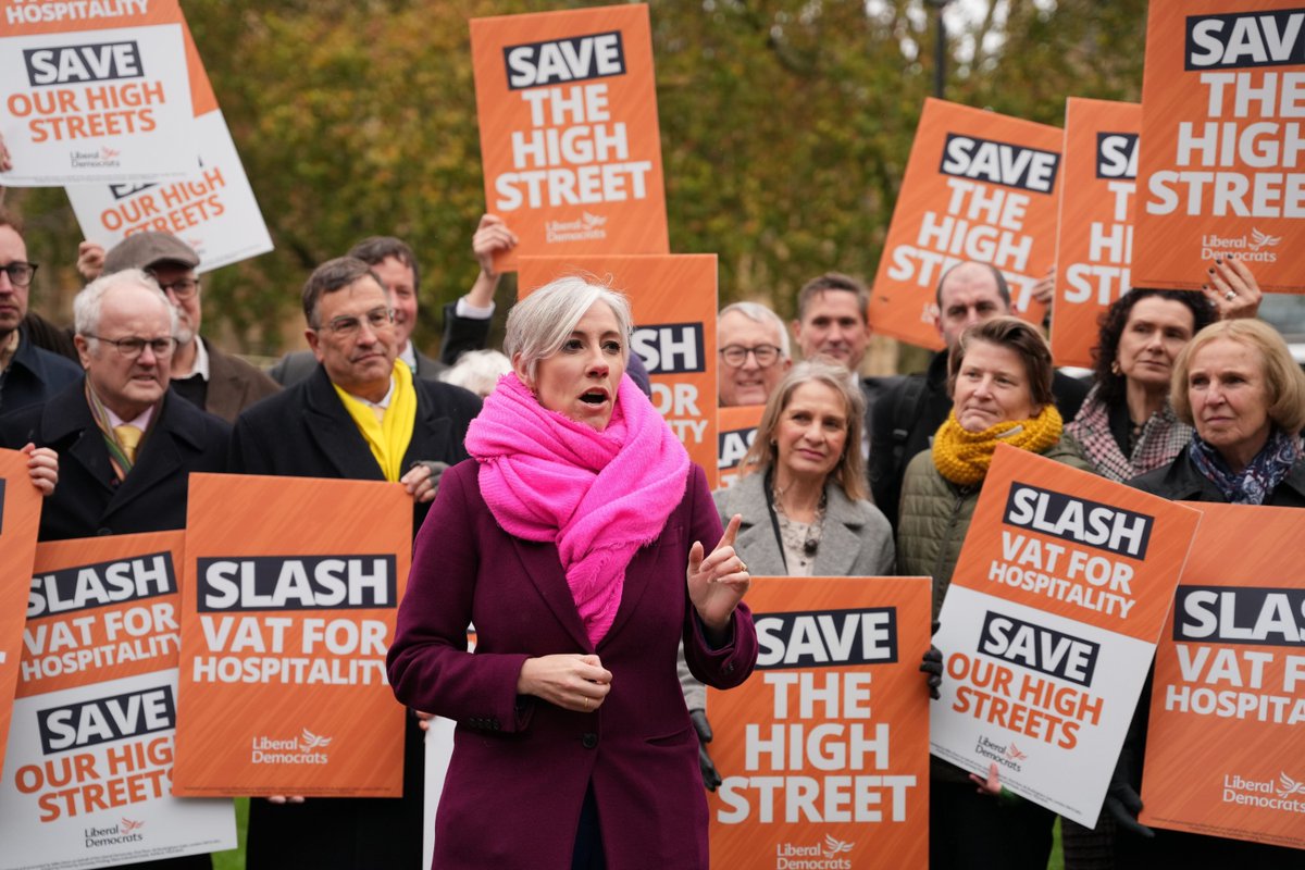 LibDems's tweet image. Liberal Democrats are fighting to save the high street AND cut your cost of living.

Our plan would cut your energy bills, slash VAT for hospitality, and put £270 back in your pocket.