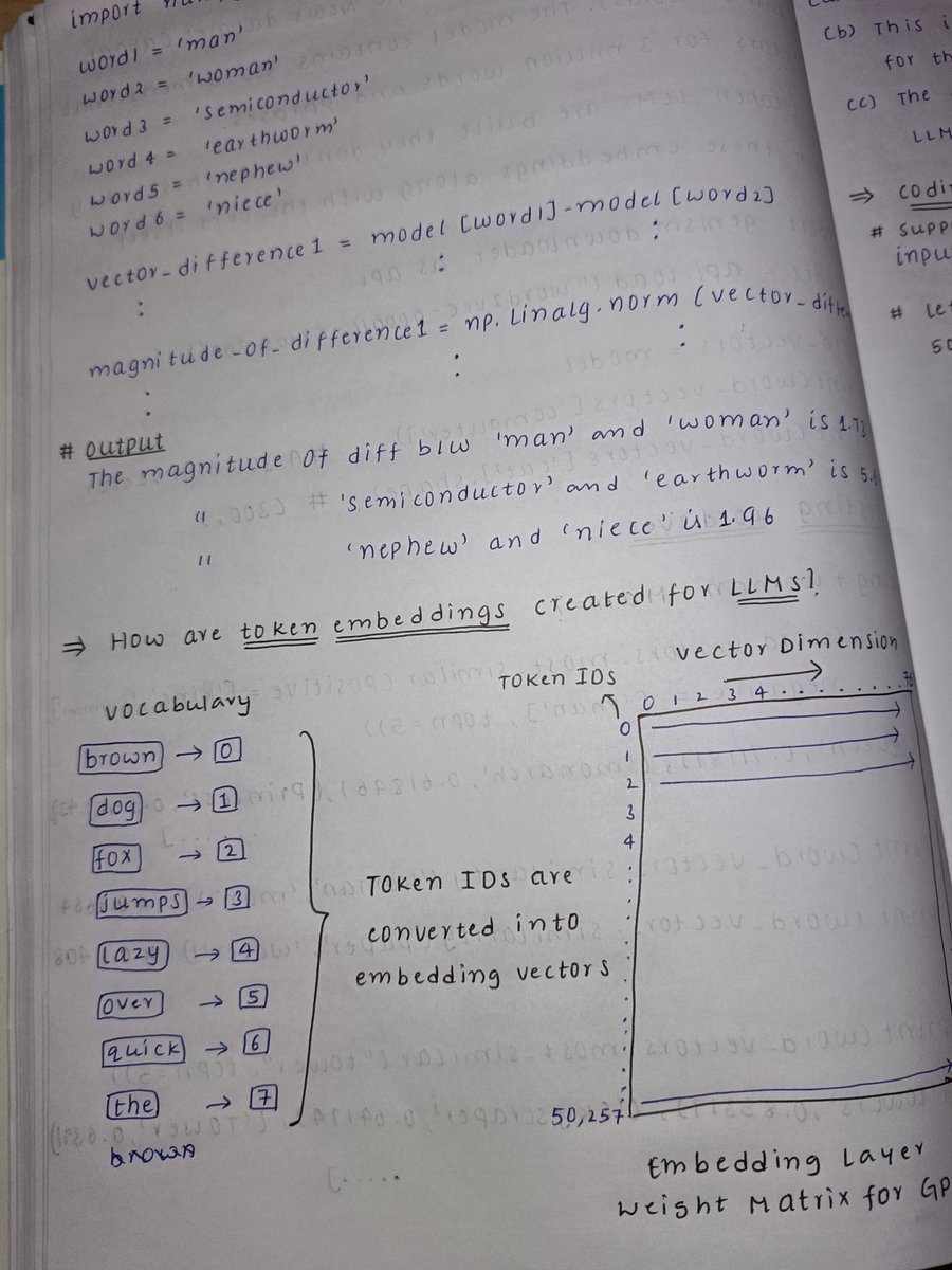 initlayers's tweet image. 19 November 2025

Token embeddings, how are they created for LLMs, coding embedding layers, intuition behind embedding layers and linear neural networks.