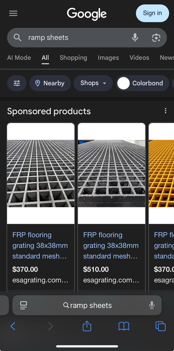 An interesting thing happens when I go and to checkout a new AI app.

There’s a whole legacy of real world uses for the new apps name which Google throws back at me. 

For instance, TIL what ramp sheets are…