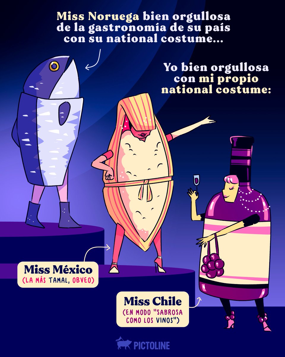 pictoline's tweet image. Miss Noruega orgullosa de la gastronomía de su país 🐟💅
Inmediatamente toda Latam 💅🌎❤️

#MissUniverse #The74thMissUniverse #MissUniverso #Cultura #Moda #Actualidad #Pictoline