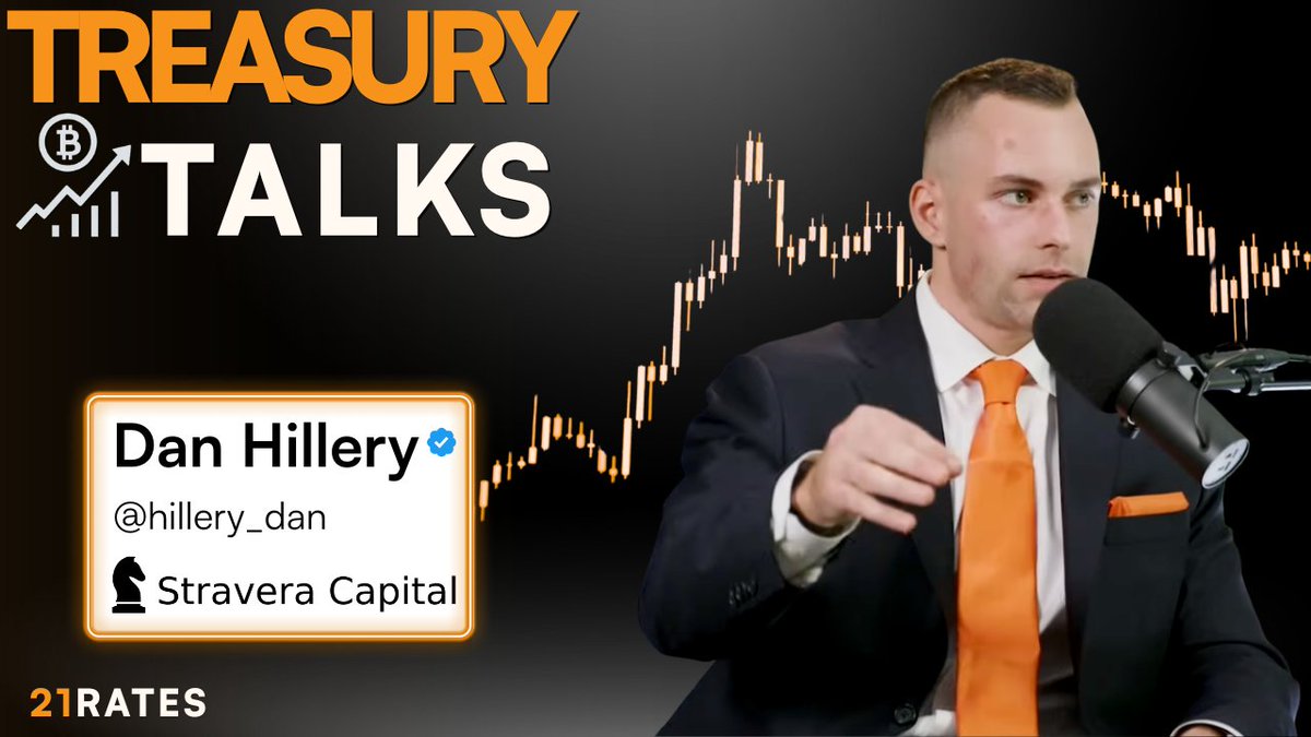 📡 Treasury Talks tomorrow at 4pm ET 

We’re joined by Dan Hillery (<a href="/hillery_dan/">Dan Hillery</a>) of Stravera Capital and @mstrtruenorth.

We’ll dig into:
• Strategy Prefs ( $STRC, $STRD, $STRK)
• BTC SPACs underperforming $MSTR
• Defensive positioning in this chop
• Evolving view over the
