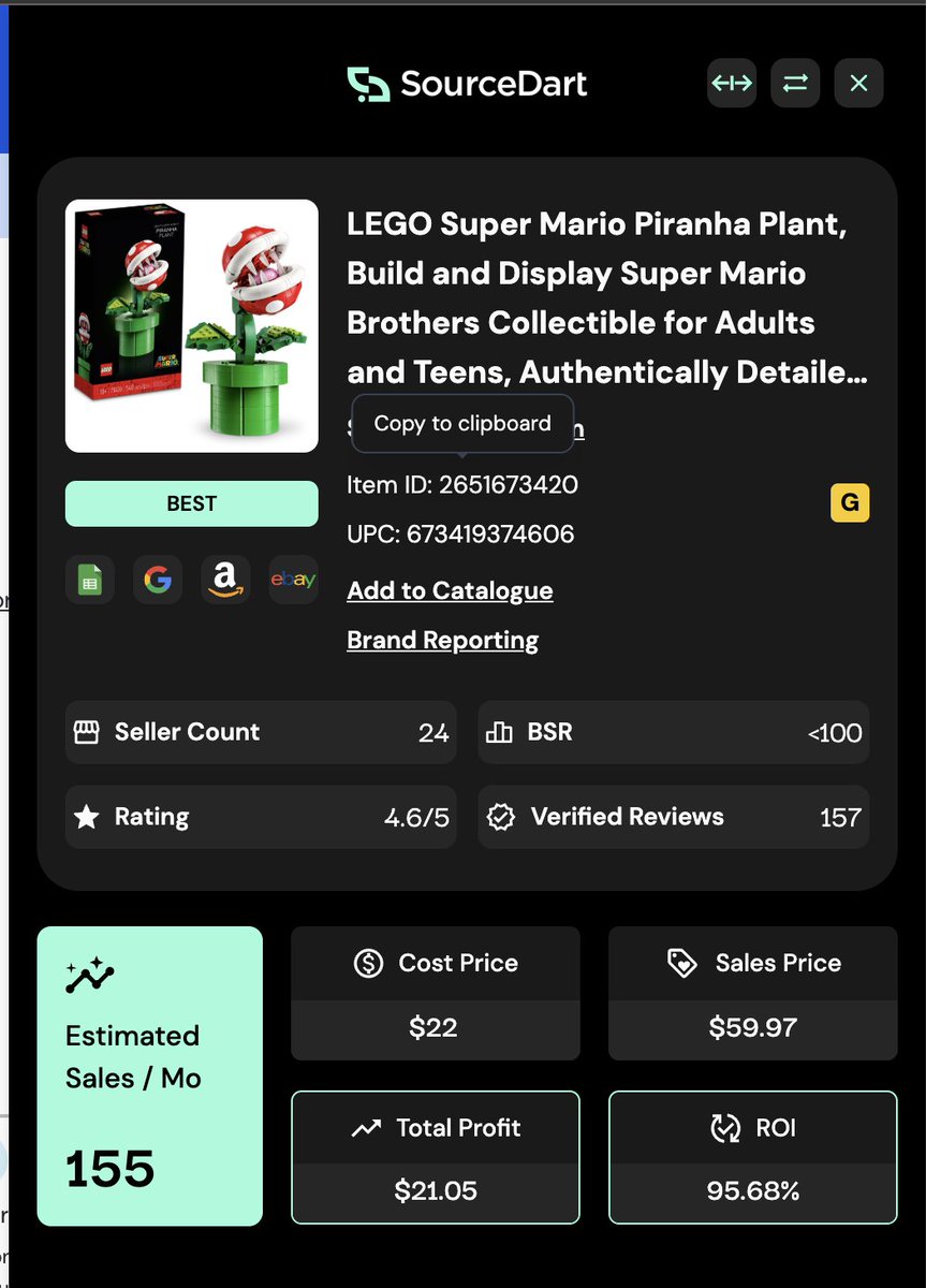I'm gonna make over 10k in profit just buying products from Walmart to resell back on Walmart

This is called w2w flips or Walmart to Walmart flips, where you buy products that Walmart has discounted or is low in stock on

Last month Walmart had this Lego Mario plant on sale for