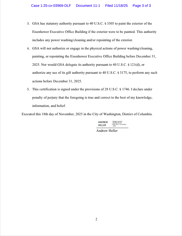 IDIOCY! A federal judge is now telling the Trump admin that he can't POWER WASH the Eisenhower building.

These judges are OUT OF FUCKlNG CONTROL.

The left is HOG TYING the entirety of Trump's second term trying to prevent him from delivering what WE VOTED FOR. 

BULLSHlT!