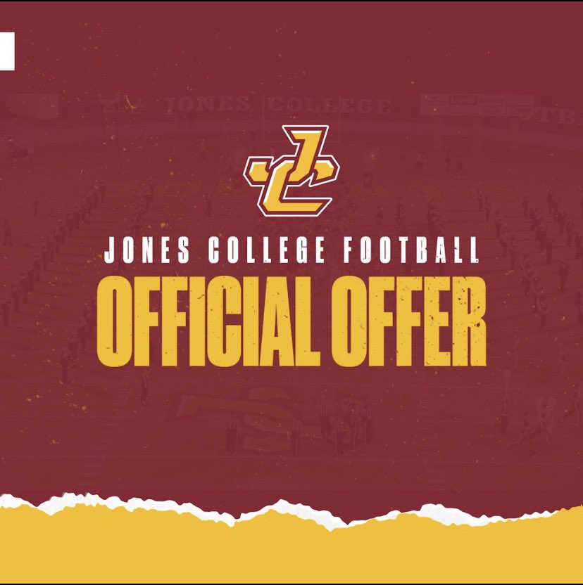 #AGTG Blessed to receive my 10th offer from <a href="/JC_Bobcats/">Jones College Athletics</a> ! <a href="/Coach_Buckley11/">Slade Buckley</a> <a href="/coach_lakes/">Tevin Lakes Sr M.S.</a> <a href="/JWren87/">Jordan Wren</a>