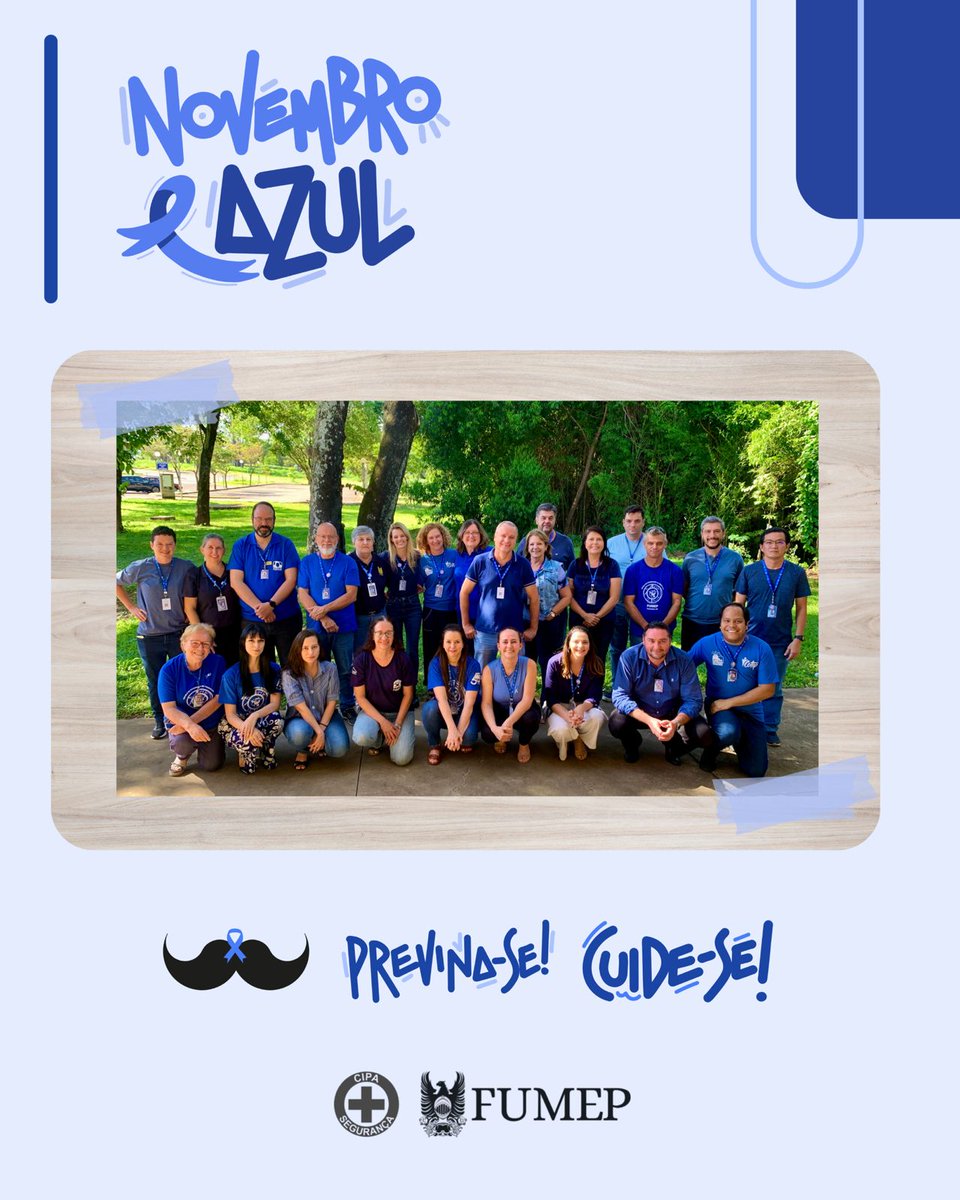 FUMEP's tweet photo. 💙 Vamos abraçar a Campanha Novembro Azul?!

O mês de novembro destaca a importância do diagnóstico precoce do câncer de próstata e reforça a necessidade de combater o preconceito que ainda afasta muitos homens dos exames preventivos. 

#NovembroAzul #SaúdeDoHomem #Prevenção https://t.co/QgdURD1NGN