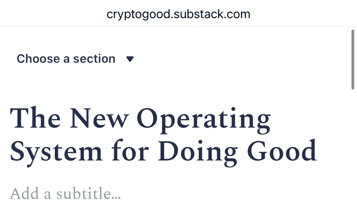 deeparocks's tweet image. writing a post on “the new operating system for doing good.” in the age of ai, crypto and mobile phones it’s radically different. 

subscribe to my sub to get it, link below