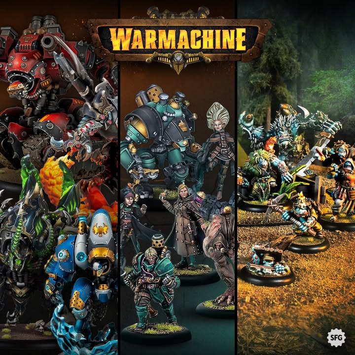 SFGWarmachine's tweet photo. IT’S WARMACHINE WEDNESDAY! Update your app!

Fresh from Lock and Load: super heavies shook the hall, the Kithguard made their jungle debut, an old faith stirs, and a new Iron Gauntlet champion is crowned.

Step on in: https://t.co/b1vpDtWjD7 https://t.co/GLxPgKAiLs