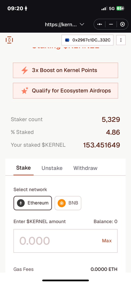 samuel_ade42199's tweet image. Just staked my $KERNEL tokens with @Kernel_dao 🔒
Excited to be part of a decentralized future powered by community and innovation.
Staking = long-term belief in the #KernelDAO ecosystem 💪

#KERNEL #Staking #DeFi #Restaking #Crypto

@Luca_42199 @vikendi03212