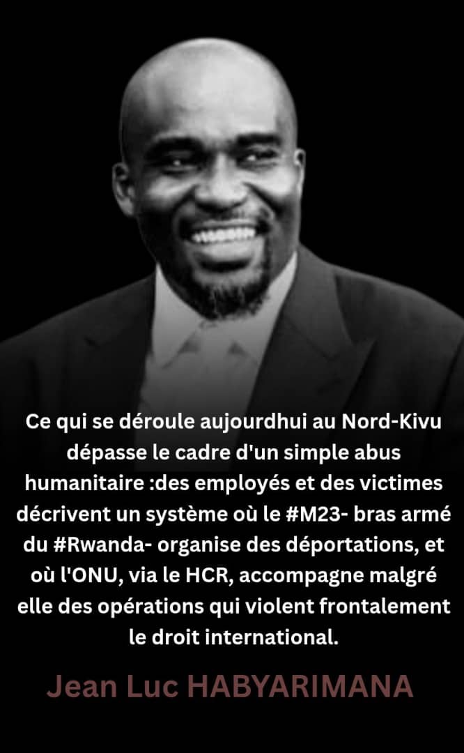 lafortunerdc's tweet image. Scandal humanitaire au #Nord-kivu : Des réfugiés hutus Rwandais rapatriés manu-militrari

@JLHaby en colère contre certaines agences des Nations-Unies
