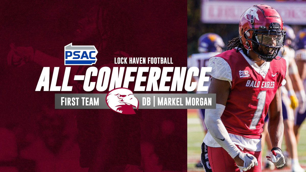 Congratulations to Defensive Back Markel "Bam" Morgan on being named to the ALL-PSAC EAST First Team!
🔥🔥🔥

#LockedIn🔒🦅