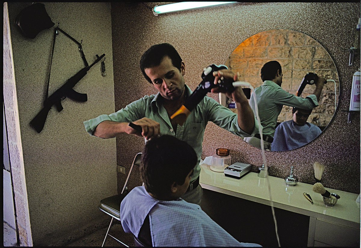 Barbershop during the Lebanese Civil War, Beirut, 1978 🇱🇧

Photo by Raymond Depardon