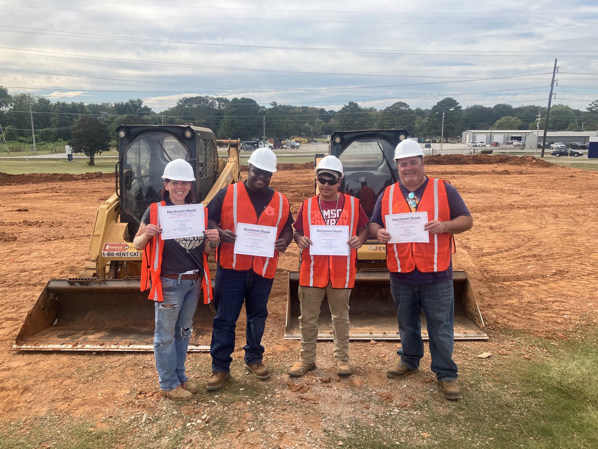 Northwest Shoals Community College (<a href="/NWSCC/">Northwest Shoals</a>) hosted a Skills for Success Skid Steer class where participants learned how to safely operate the equipment, perform basic maneuvering and site tasks! 

#icskillsforsuccess
#ALrapidworkforcetraining