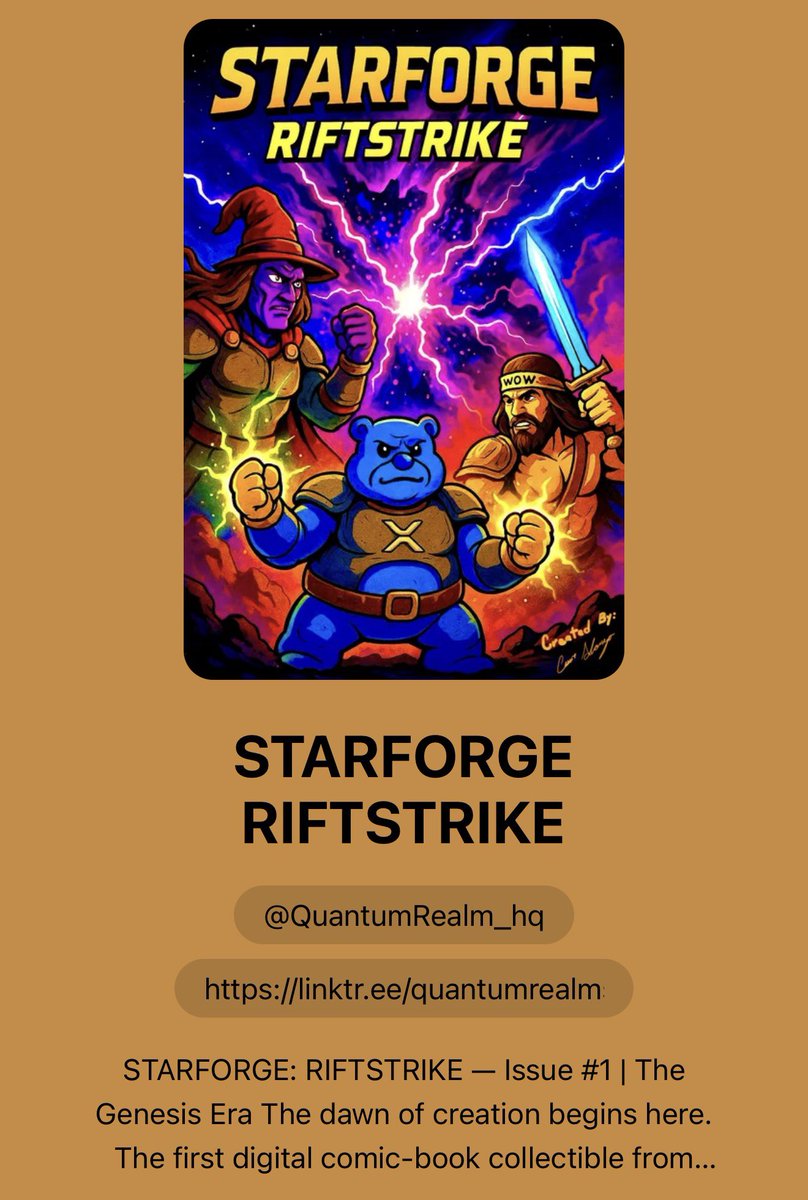 QuantumRealm_hq's tweet image. ⚠️ STARFORGE: RIFTSTRIKE ⚠️

We can’t burn during mint…
So here’s the call:

⏳ Mint stays open until December 31.
After that, the Rift closes — and Gold Seal First Editions become hunt-only on secondary markets.

This is your window.
Claim what matters before it’s gone. ⚡💥…