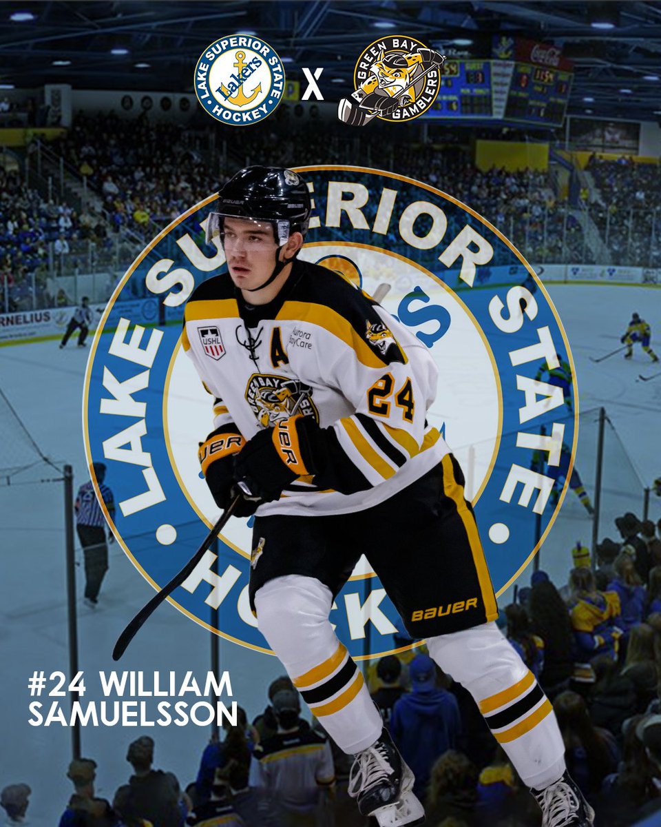 GamblersHockey's tweet photo. Another commitment!

Congrats to forward William Samuelsson on his commitment to @lakerhockey https://t.co/oOyETOKZSf