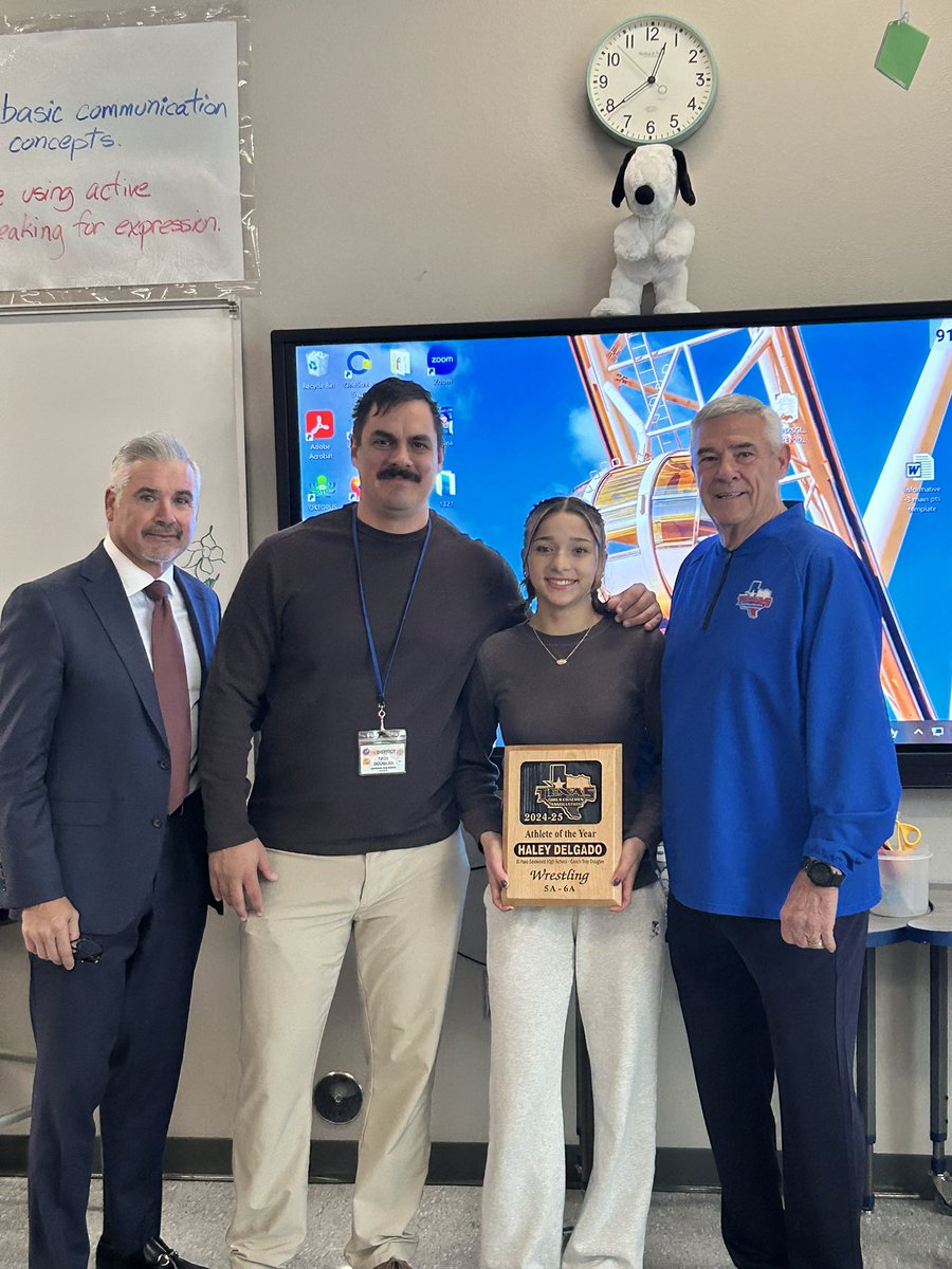 YISDAthletics1's tweet image. Huge Congratulations to Eastwood High School’s very own, Hailey Delgado on receiving her award recognition from the @AustinTGCA for being named the Female Wrestler of the Year for 2024-25.  @YsletaISD @DeXavierluke @YISDCFO
