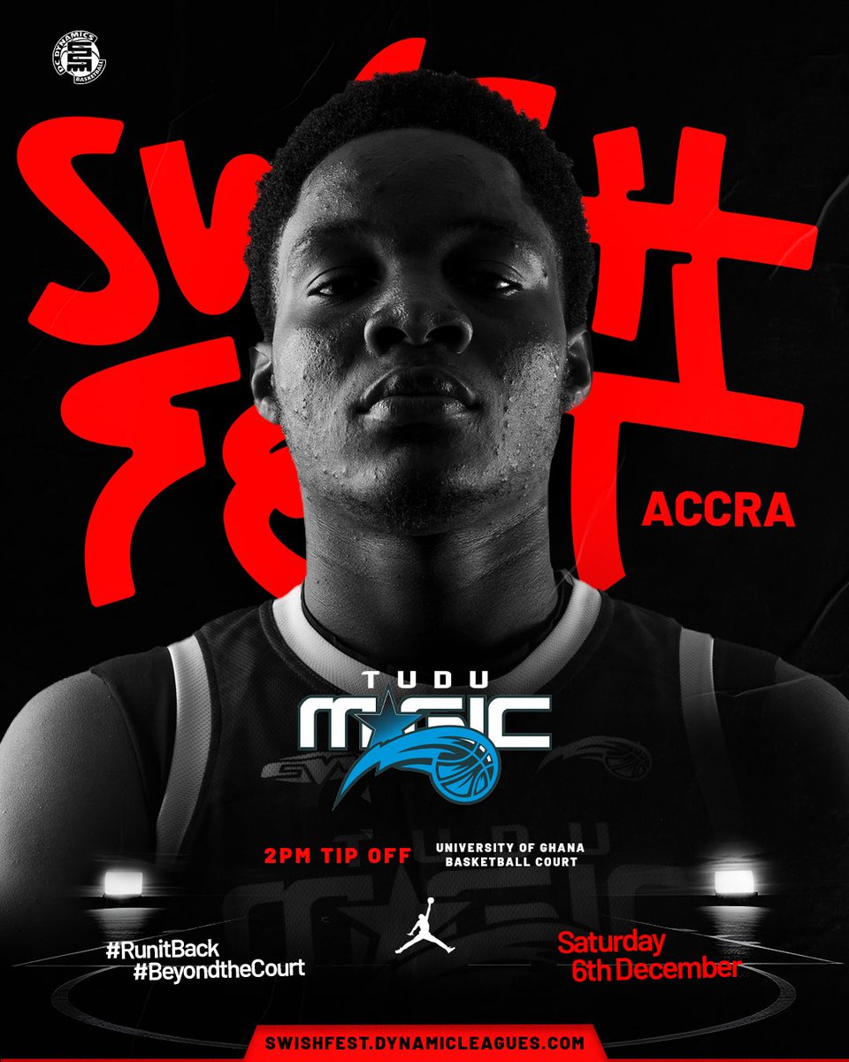 DCDynamics's tweet image. Tudu Magic will #RunItBack at Swishfest Accra 2025!

Historic team from the home of Accra Basketball, one-time Swishfest finalist and newly-crowned D2 Champions!🤩

Will The Boys from Tudu show their powers at Swishfest Accra?🤩😤
