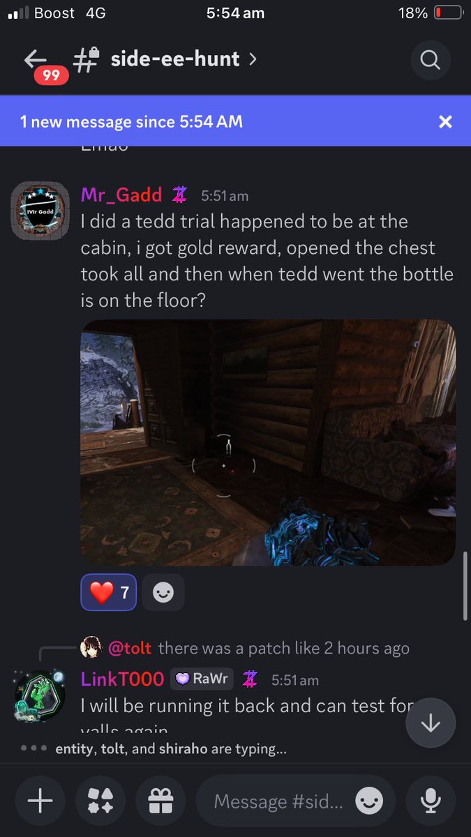 RELIC 5 CONFIMATION
- kill a bear on round 40 with melee to get bottle
- complete a Tedd task on round 40 for the second bottle
- place bottles at Blackwater cabin. Shoot in certain order. You will get completion sound when it’s right (we don’t know how to get order)