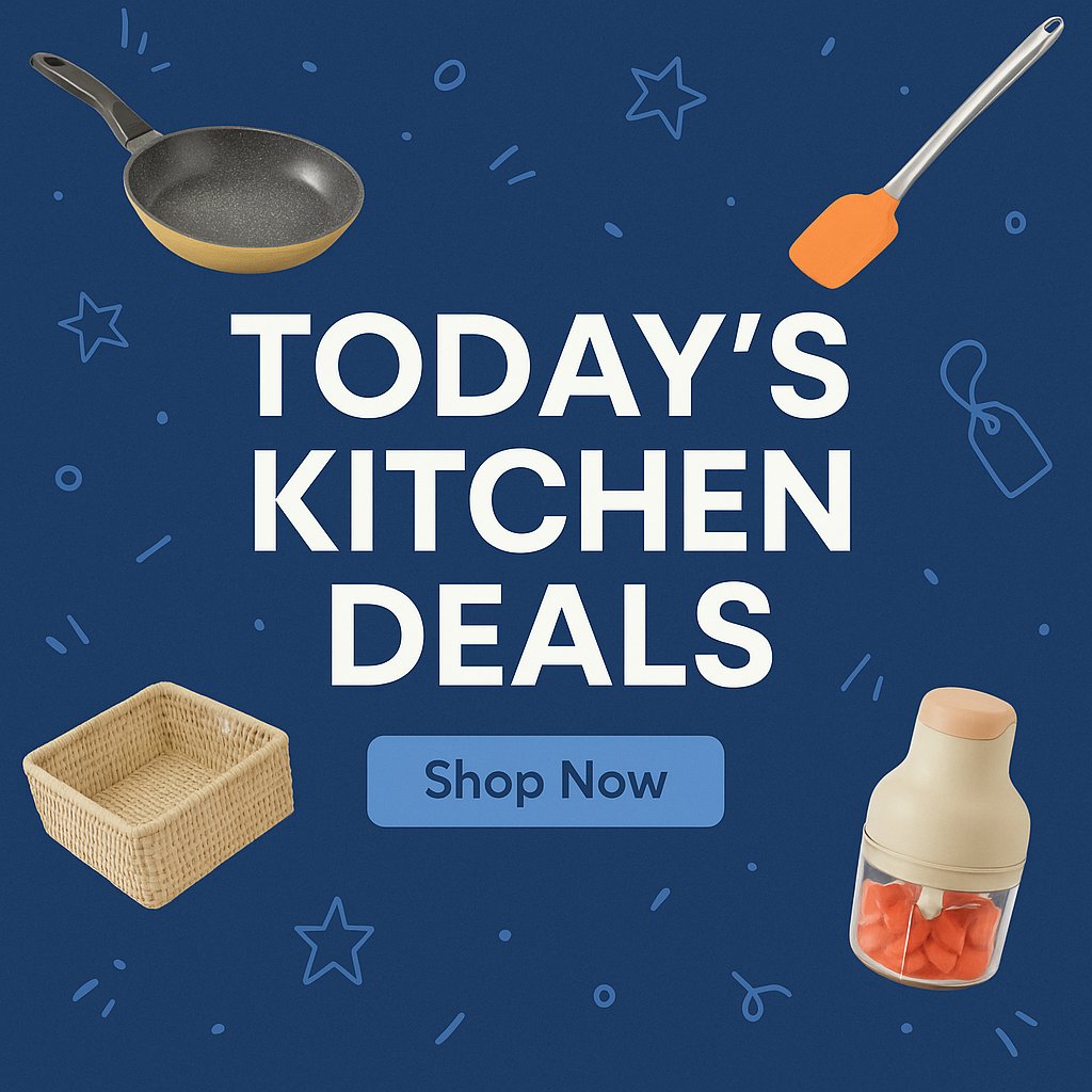 AftgalleyGreg's tweet image. 🍳🔥 Today’s Kitchen Deals Are LIVE!
Save big on cookware, gadgets, organizers &amp;amp; meal-prep essentials—everything you need to upgrade your kitchen without breaking the bank.

👉 amzn.to/4igWo9B

#AmazonDeals #KitchenDeals #TodaysDeals #HomeAndKitchen #KitchenEssentials