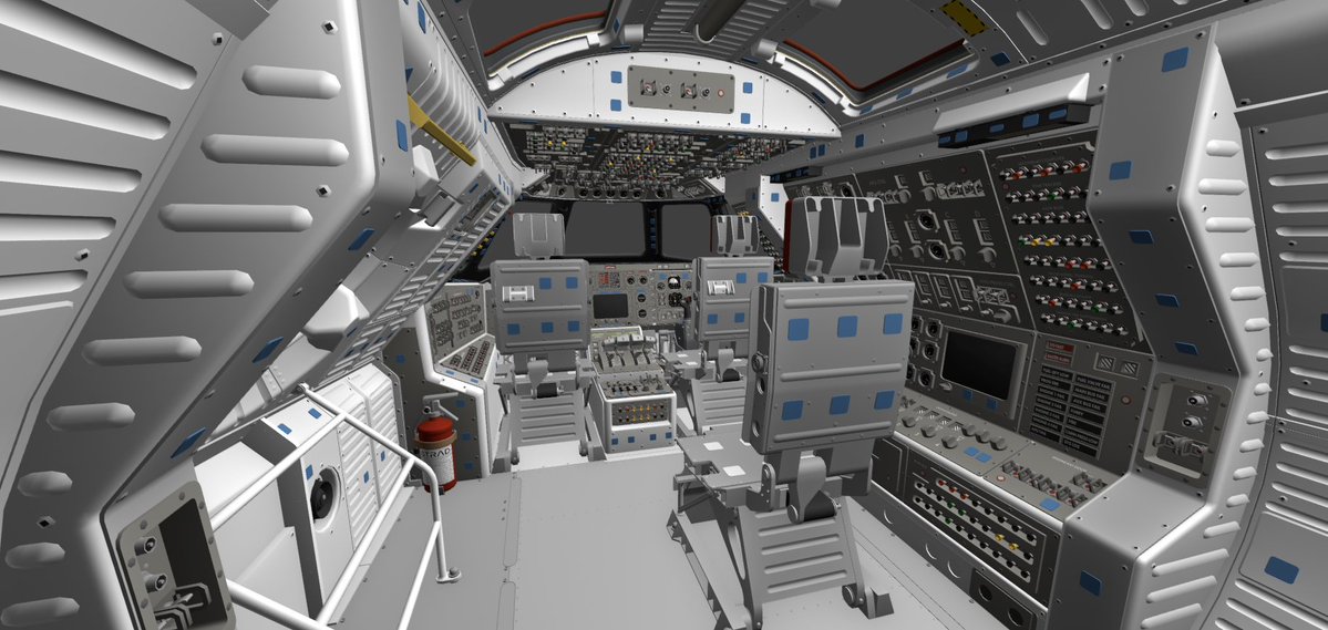 BootleSquared's tweet image. Flight deck complete. 

next is the Mid deck

#blender #b3d