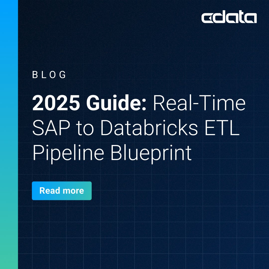 cdatasoftware's tweet image. Struggling with SAP data latency, schema changes or integration complexity? 🧐 Our guide shows how to build a secure, scalable SAP → Databricks pipeline that keeps analytics fresh and reliable: bit.ly/48158fd