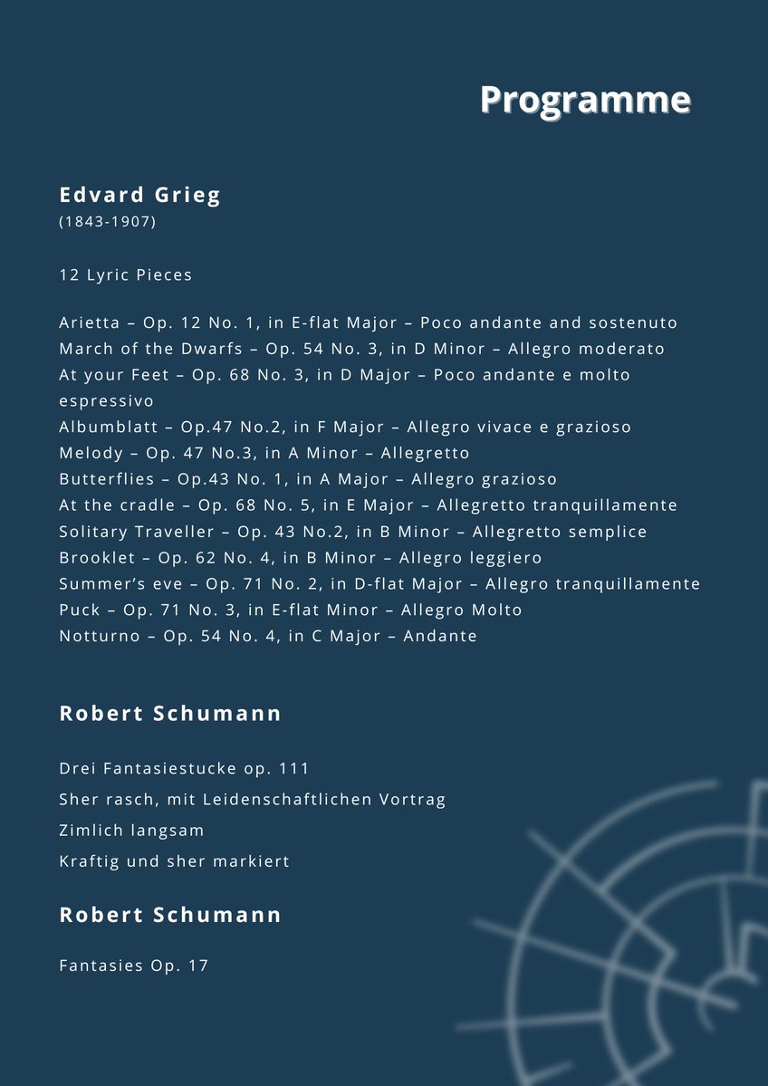 EnsembleArietta's tweet image. Daniel Gortler Salle Colonne le mardi 2 Décembre. Récital de piano Grieg Schumann. 
Concert exceptionnel à ne pas rater : Les places 👇🏻
helloasso.com/associations/e…