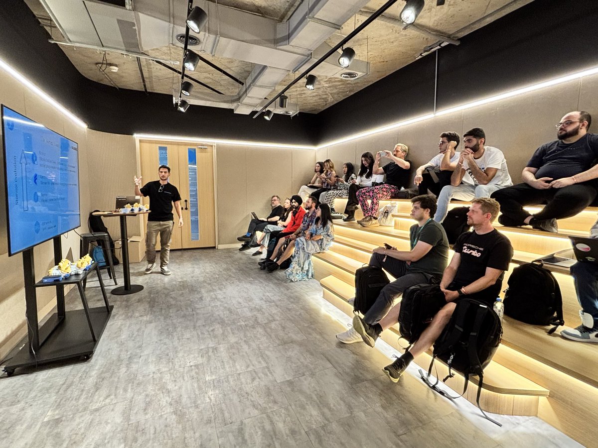 FILBuilders's tweet image. Did someone said MCP servers for @Filecoin Onchain Cloud? 

It&apos;s here! @LionisNick from FIL Builders team is on the stage explaining the architecture of FOC and revealing the MCP server for all the builders to quickly get started on Cursor n Claude and build with FOC.