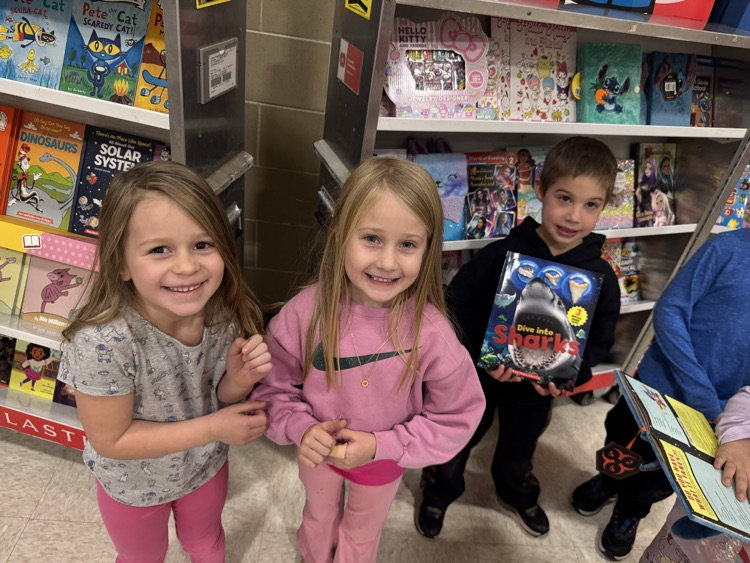 Lake Ripley students doing some pre- book fair shopping!