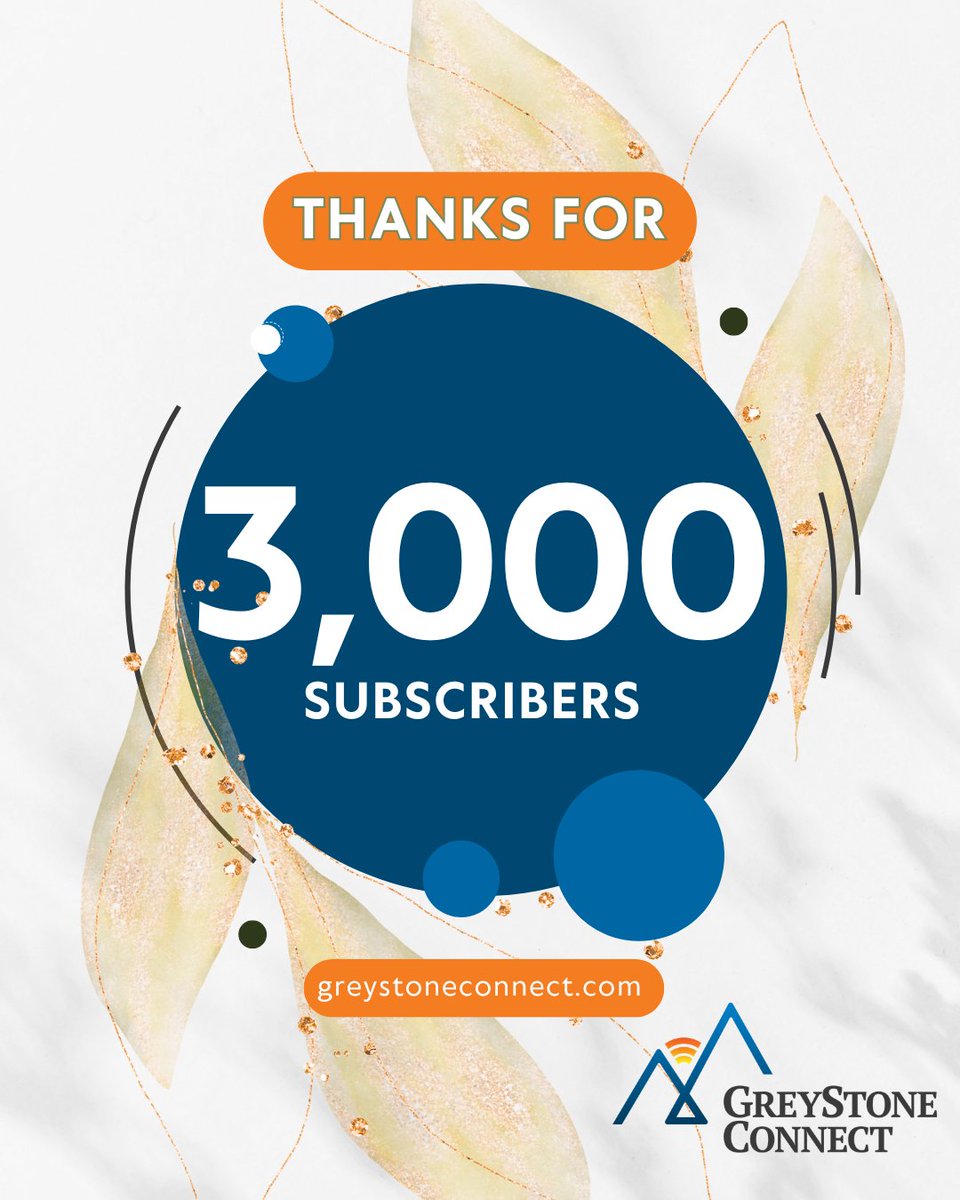 GreyStone Connect now has more than 3,000 subscribers who benefit from reliable high-speed fiber internet! Service continues to expand to more unserved and underserved members. Learn more and see if we’re available to you at greystoneconnect.com.