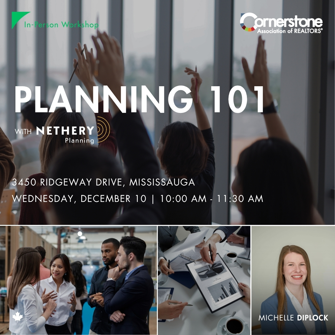 Join us in Mississauga! 

This engaging in-person session with expert Michelle Diplock is ideal for property owners, investors, and REALTORS® looking to navigate the municipal planning process effectively. 

REGISTER TODAY: ow.ly/8PQ950Xt7nK
