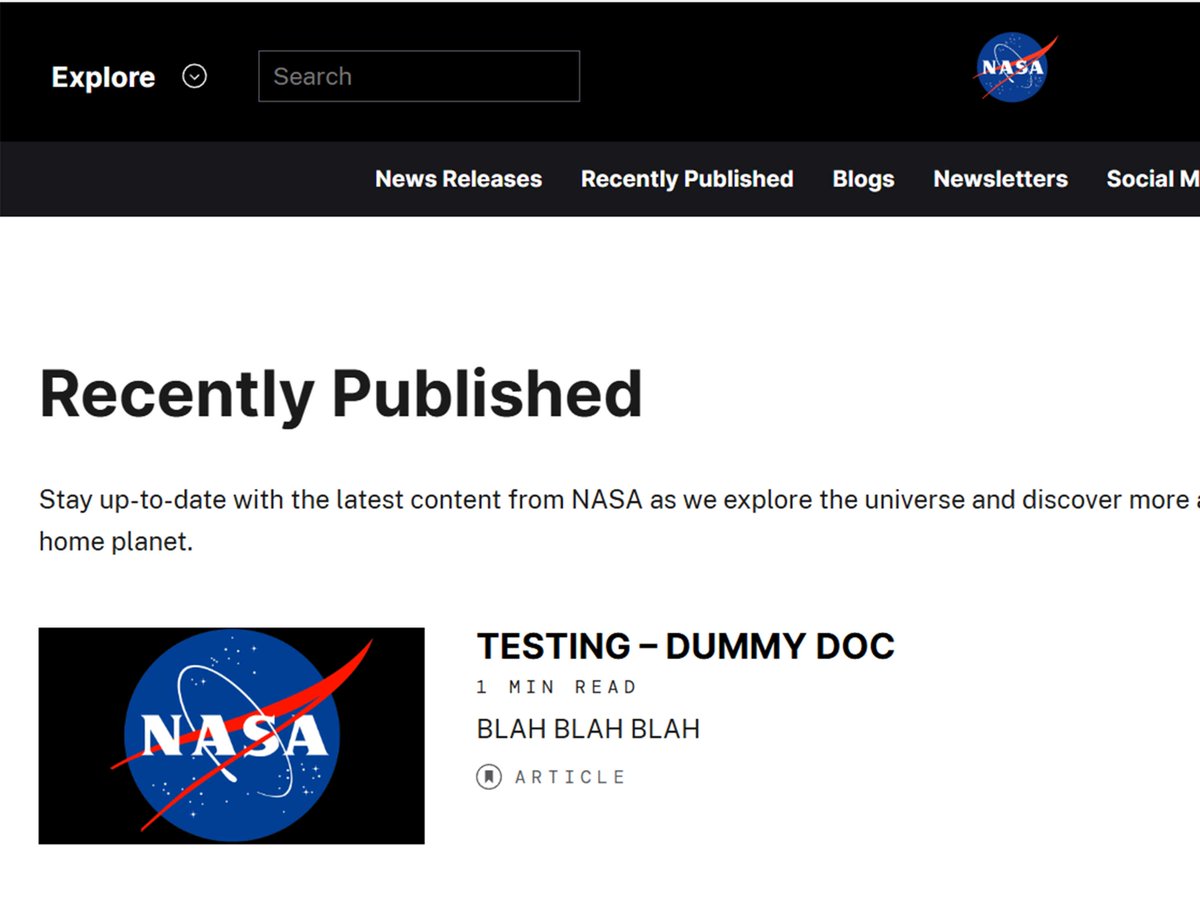 Breaking space news