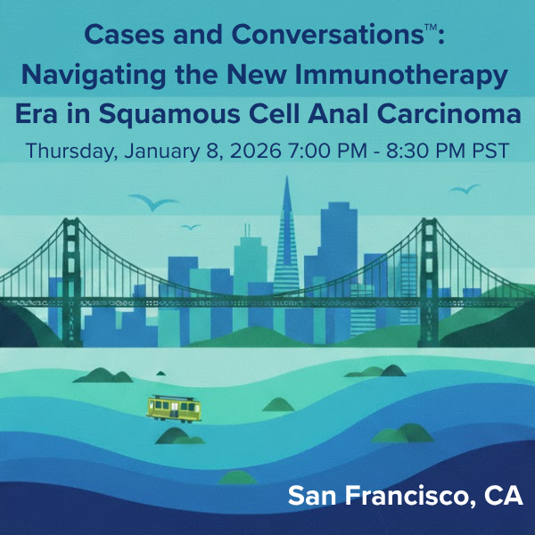 gotoPER's tweet image. Unlock key insights in the evolving immunotherapy landscape!🚋 Join us on January 8th, 2026 in San Francisco for Cases and Conversations™: Navigating the New Immunotherapy Era in Squamous Cell Anal Carcinoma. #ASCOGI2026