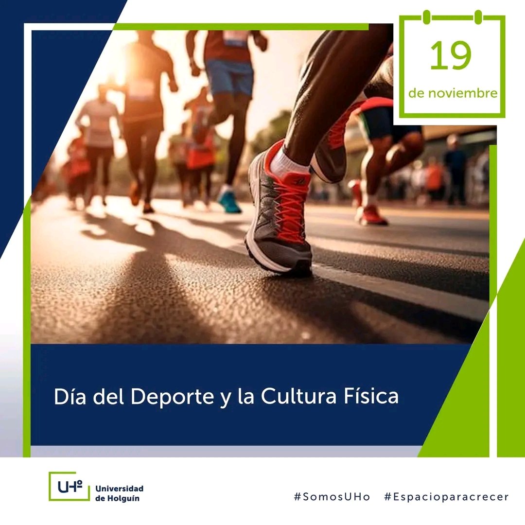 Muchas felicidades a estudiantes y profesionales de la Cultura Física y el Deporte en su día,en especial los de la <a href="/univholguinera/">UniversidadHolguin</a> .
<a href="/CubaMES/">MES</a> <a href="/JvelabVela/">jessica vela batista</a> <a href="/LERuizM/">Luis Ernesto UHo 🇨🇺</a> <a href="/Marisol_PerezC/">Marisol Pérez Campaña</a>