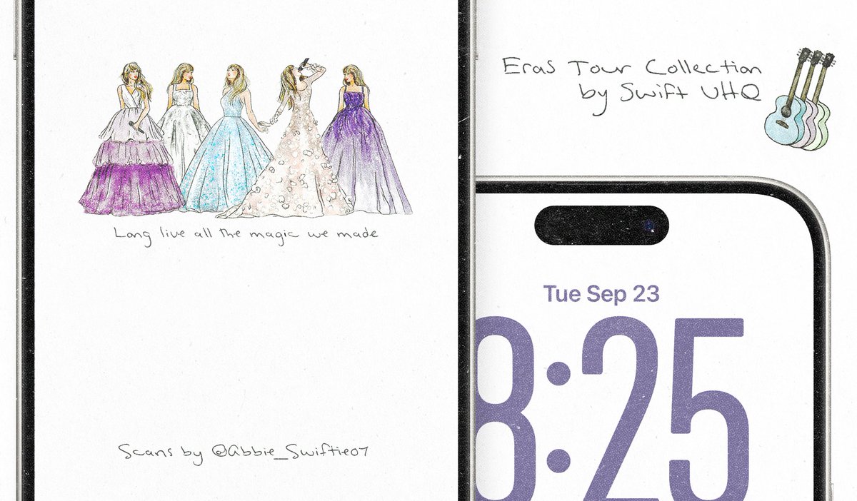 SwiftUHQ's tweet image. love live all the magic we made ♡ | #TSTheErasTour wallpaper set 
🌲AI FREE — LOAD IN 4k 📌
scans by @Abbie_Swiftie07 💿