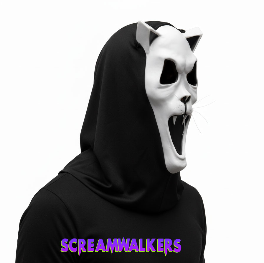 Screamwalkers1's tweet image. COMING SOON! A better look at the @funworldhalloween OFFICIAL &quot;Copycat Killer&quot; mask that will be released next year. Fun World is the home of &quot;Ghost Face,&quot; the iconic character from the SCREAM franchise, and it&apos;s incredible to be a part of the Fun World family 💚💜