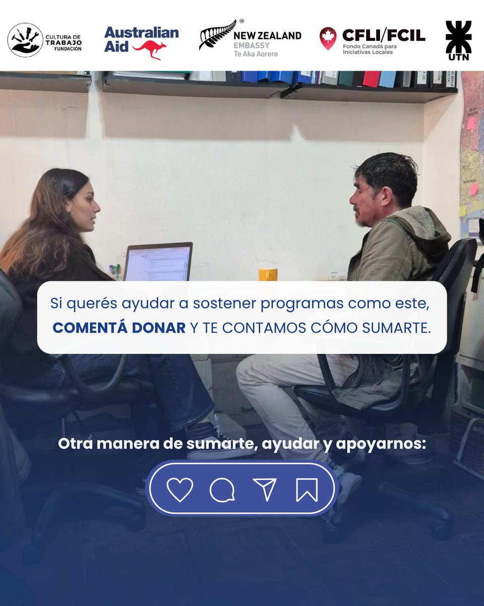 culturadtrabajo's tweet image. INSCRIPCIONES CERRADAS 💙🛠️

Agradecemos a la @EmbCanArgentina, la @EmbCanParaguay, la @EmbAustraliaBA y la @NZinBuenosAires por confiar en nuestro trabajo y apostar, junto a nosotros, por la inclusión laboral real y sostenida.

#FondoCanadá #DirectAidProgram #FondoEmbajadaNZ