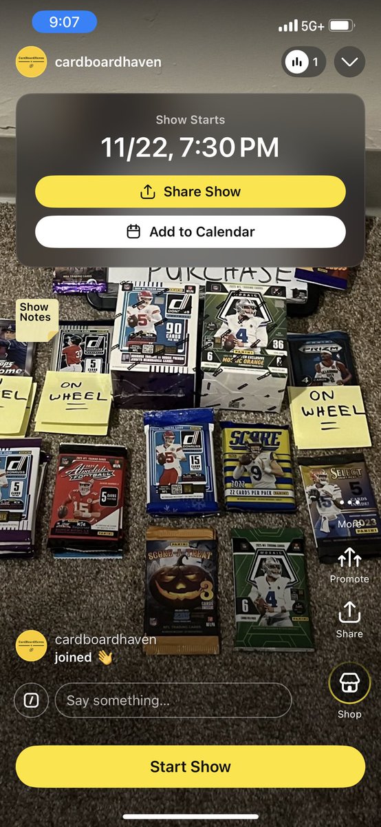 PSPNOLA1's tweet photo. HELLO EVERYONE! THIS SATURDAY NOVEMBER 22ND AT 7:30 PM ET, I WILL BE HOSTING A WHATNOT BREAK. MAKE SURE TO BOOKMARK AS I WILL BE OPENING MANY NEW PRODUCTS!! 🚨🚨🚨 #thehobby #whatnot #WHATNOT #tradingcards #sportscards #sellingcards
Link- https://t.co/wsWgnPXzN3 https://t.co/4cOjZvtnFL