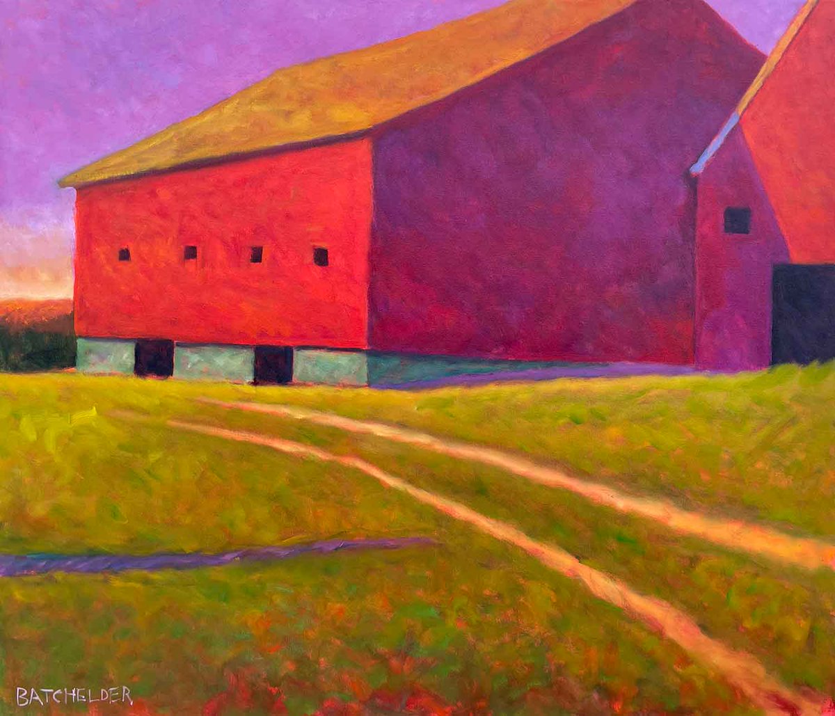 peterbatchelder's tweet image. Representing shade in a painting can be tricky, as your mind tells you that any object in shade is a single, darker variation of the sunlit side’s color. There are actual very subtle changes in intensity and color that, even if you don’t see it, it’s there, so you might as well…