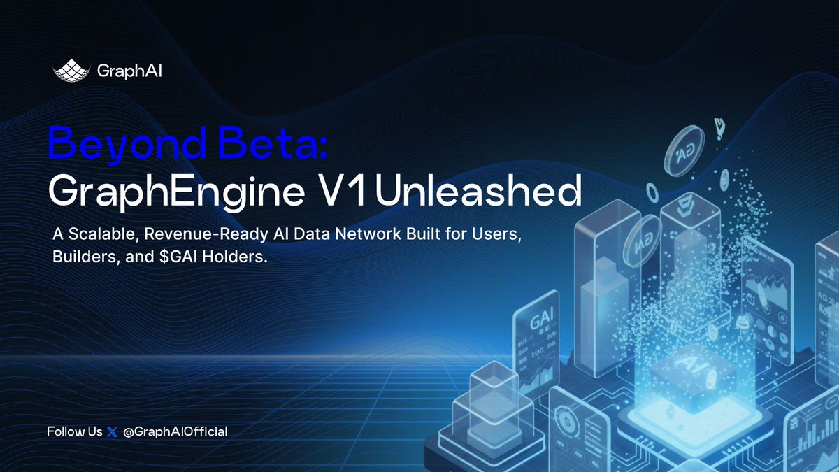 GraphAIOfficial's tweet image. THREAD — GraphEngine V1: Beyond Beta

A new era of onchain intelligence, revenue, and scale begins.

🔗 Full article: medium.com/@graphAI.tech/…